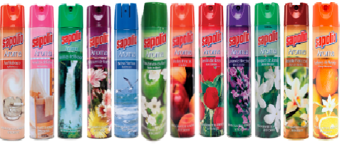 Presentación:
* Frasco de 360 ml.
* Caja de 12 Frascos de 360 ml.
Descripción:
Este es un producto creado para ofrecer al sector doméstico y comercial un ambiente limpio y con agradable aroma. No encontrarás en otro producto los beneficios que este ofrece. El cual desinfecta, aromatiza y no mancha. Su suave olor es ideal para las personas alérgicas, asà que usa el ambientador en spray sapolio con toda confianza. Su formula biodegradable excelente para proteger el medio ambiente y la salud del usuario. Ideal para la oficina, restaurantes, hoteles, centro de salud, planteles educativos y muchos más. Brinda un ambiente de trabajado agradable con ambientador en spray sapolio.
LAVANDA SILVESTRE, POTPOURRI DE FLORES, BOUQUET DE JAZMINERO, JARDÃN DE ROSAS, FRUTAS FRESCAS, MANZANOS EN FLOR, AZAHARES DE MANDARINA, BRISA MARINA, AROMAS DEL BOSQUE, ARRULLOS DE BEBE, ANTITABACO,
Presentación:
* Frasco de 360 ml.
* Caja de 12 Frascos de 360 ml.
Descripción:
Este es un producto creado para ofrecer al sector doméstico y comercial un ambiente limpio y con agradable aroma. No encontrarás en otro producto los beneficios que este ofrece. El cual desinfecta, aromatiza y no mancha. Su suave olor es ideal para las personas alérgicas, asà que usa el ambientador en spray sapolio con toda confianza. Su formula biodegradable excelente para proteger el medio ambiente y la salud del usuario. Ideal para la oficina, restaurantes, hoteles, centro de salud, planteles educativos y muchos más. Brinda un ambiente de trabajado agradable con ambientador en spray sapolio.
LAVANDA SILVESTRE, POTPOURRI DE FLORES, BOUQUET DE JAZMINERO, JARDÃN DE ROSAS, FRUTAS FRESCAS, MANZANOS EN FLOR, AZAHARES DE MANDARINA, BRISA MARINA, AROMAS DEL BOSQUE, ARRULLOS DE BEBE, ANTITABACO,