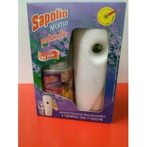 Presentación: * Dispensador automático con recarga de diferentes aromas. * Caja de 12 Dispensadores. Descripción: SAPOLIO AROMA PERFUMATIC, es un Ambientador Computarizado Programable que rocÃa automáticamente una medida exacta de fragrancia según lo disponga (DÃas, horas y minutos). Ideal para ambientes de mucho tránsito como hoteles, restaurantes, hospitales, consultorios, salas de espera, baños públicos, etc. Tambien para el hogar.El uso constante de SAPOLIO AROMA PERFUMATIC elimina olores de humedad, hongos, tabaco, alimentos y animales domésticos, dejando en el ambiente una fresca y duradera fragancia. Aromas: Lavanda Silvestre, Potpurri de Flores, Arrullos de bebe, Manzana y canela, Frutas frescas, Antitabaco, JardÃn y Rosas, Brisas Marina Presentación: * Dispensador automático con recarga de diferentes aromas. * Caja de 12 Dispensadores. Descripción: SAPOLIO AROMA PERFUMATIC, es un Ambientador Computarizado Programable que rocÃa automáticamente una medida exacta de fragrancia según lo disponga (DÃas, horas y minutos). Ideal para ambientes de mucho tránsito como hoteles, restaurantes, hospitales, consultorios, salas de espera, baños públicos, etc. Tambien para el hogar.El uso constante de SAPOLIO AROMA PERFUMATIC elimina olores de humedad, hongos, tabaco, alimentos y animales domésticos, dejando en el ambiente una fresca y duradera fragancia. Aromas: Lavanda Silvestre, Potpurri de Flores, Arrullos de bebe, Manzana y canela, Frutas frescas, Antitabaco, JardÃn y Rosas, Brisas Marina