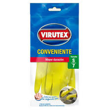 Presentación:
* Par de guantes amarillos talla S
* Paquete de 24 Pares talla S
* Caja de 144 Pares talla S
Descripción:
El Guante de Goma Conveniente S de Virutex es un guante multiuso, ideal para realizar tareas de limpieza y lavado de loza ya que su palma y dedos poseen textura antideslizante.
Presentación:
* Par de guantes amarillos talla S
* Paquete de 24 Pares talla S
* Caja de 144 Pares talla S
Descripción:
El Guante de Goma Conveniente S de Virutex es un guante multiuso, ideal para realizar tareas de limpieza y lavado de loza ya que su palma y dedos poseen textura antideslizante.