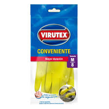 Presentación:
* Par de guantes amarillos talla M
* Paquete de 24 Pares talla M
* Caja de 144 Pares talla M
Descripción:
El Guante de Goma Conveniente M de Virutex es un guante multiuso, ideal para realizar tareas de limpieza y lavado de loza ya que su palma y dedos poseen textura antideslizante. Presentación:
* Par de guantes amarillos talla M
* Paquete de 24 Pares talla M
* Caja de 144 Pares talla M
Descripción:
El Guante de Goma Conveniente M de Virutex es un guante multiuso, ideal para realizar tareas de limpieza y lavado de loza ya que su palma y dedos poseen textura antideslizante.