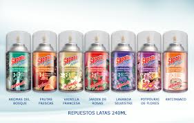 Presentación:
* Frasco de 240 ml.
* Caja de 12 Frascos de 240 ml.
Descripción:
SAPOLIO AROMA PERFUMATIC, es un Ambientador Computarizado Programable que rocÃa
automáticamente una medida exacta de fragrancia según lo disponga (DÃas, horas y minutos). Ideal para
ambientes de mucho tránsito como hoteles, restaurantes, hospitales, consultorios, salas de espera,
baños públicos, etc. Tambien para el hogar.El uso constante de SAPOLIO AROMA PERFUMATIC elimina olores de humedad, hongos, tabaco,
alimentos y animales domésticos, dejando en el ambiente una fresca y duradera fragancia.
Aromas: Lavanda Silvestre, Potpurri de Flores, Arrullos de bebe, Frutas frescas, Antitabaco, JardÃn y Rosas, Brisas Marina
Presentación:
* Frasco de 240 ml.
* Caja de 12 Frascos de 240 ml.
Descripción:
SAPOLIO AROMA PERFUMATIC, es un Ambientador Computarizado Programable que rocÃa
automáticamente una medida exacta de fragrancia según lo disponga (DÃas, horas y minutos). Ideal para
ambientes de mucho tránsito como hoteles, restaurantes, hospitales, consultorios, salas de espera,
baños públicos, etc. Tambien para el hogar.El uso constante de SAPOLIO AROMA PERFUMATIC elimina olores de humedad, hongos, tabaco,
alimentos y animales domésticos, dejando en el ambiente una fresca y duradera fragancia.
Aromas: Lavanda Silvestre, Potpurri de Flores, Arrullos de bebe, Frutas frescas, Antitabaco, JardÃn y Rosas, Brisas Marina
