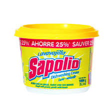 Descripción:
* Pote de 900 Grs
* Caja de 06 Potes de 900 Grs.
* Limón
Descripción:
a exclusiva fórmula de Lavavajillas SAPOLIO contiene COLÃGENO, proteÃna de origen natural que rejuvenece la piel, evita la sequedad y ayuda a prevenir irritaciones y pequeñas heridas causadas por la acción del lavado. SAPOLIO con COLÃGENO, ADIÃS A LA GRASA ! Su alto contenido de activos garantizan el mejor y más rápido lavado de toda la vajilla, dejándola reluciente y libre de grasa. También lo hacen muy rendidor y económico. Descripción:
* Pote de 900 Grs
* Caja de 06 Potes de 900 Grs.
* Limón
Descripción:
a exclusiva fórmula de Lavavajillas SAPOLIO contiene COLÃGENO, proteÃna de origen natural que rejuvenece la piel, evita la sequedad y ayuda a prevenir irritaciones y pequeñas heridas causadas por la acción del lavado. SAPOLIO con COLÃGENO, ADIÃS A LA GRASA ! Su alto contenido de activos garantizan el mejor y más rápido lavado de toda la vajilla, dejándola reluciente y libre de grasa. También lo hacen muy rendidor y económico.