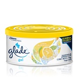 Presentación: * Pote de 70 Grs. * Caja de 30 Potes de 70 grs. * Limón Refrescante. Descripción: Glade® Gel es un desodorante y aromatizante de ambientes con tecnologÃa exclusiva que brinda una fragancia prolongada y elimina los olores de nuestros hogares, oficinas, autos, y mucho más. Su soporte ajustable te permite controlar fácilmente el nivel de fragancia para adecuarlo perfectamente a cualquier ambiente pequeño o mediano que elijas. Presentación: * Pote de 70 Grs. * Caja de 30 Potes de 70 grs. * Limón Refrescante. Descripción: Glade® Gel es un desodorante y aromatizante de ambientes con tecnologÃa exclusiva que brinda una fragancia prolongada y elimina los olores de nuestros hogares, oficinas, autos, y mucho más. Su soporte ajustable te permite controlar fácilmente el nivel de fragancia para adecuarlo perfectamente a cualquier ambiente pequeño o mediano que elijas.